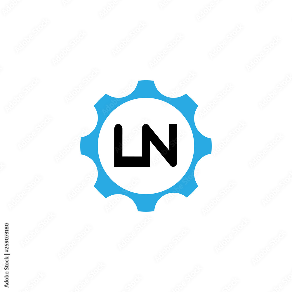 Initial Letter Logo LN Template Vector Design Initial Letter Logo LN Template Vector Design