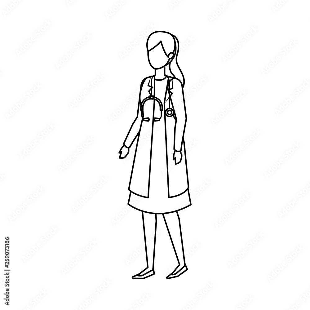 professional female doctor with stethoscope professional female doctor with stethoscope