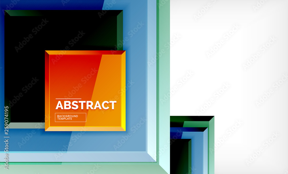 Geometric abstract background, modern square design Geometric abstract background, modern square design