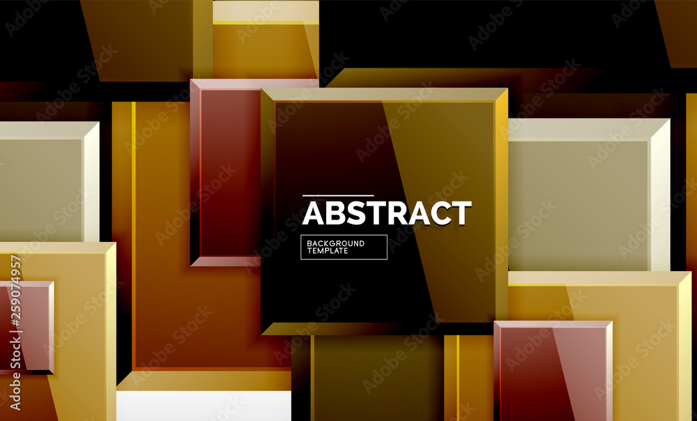 Geometric abstract background, modern square design Geometric abstract background, modern square design