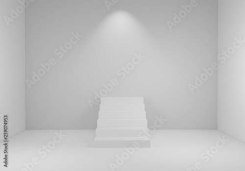 3d rendering stairs concept background