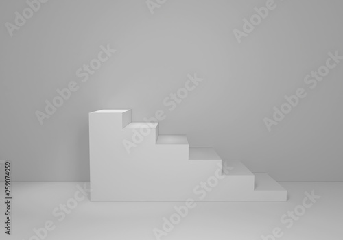 3d rendering stairs concept background