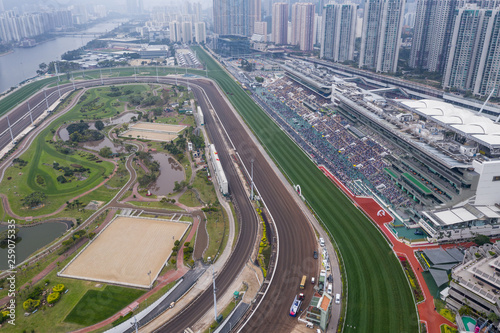 Photography Sha Tin racecourse in Hong Kong