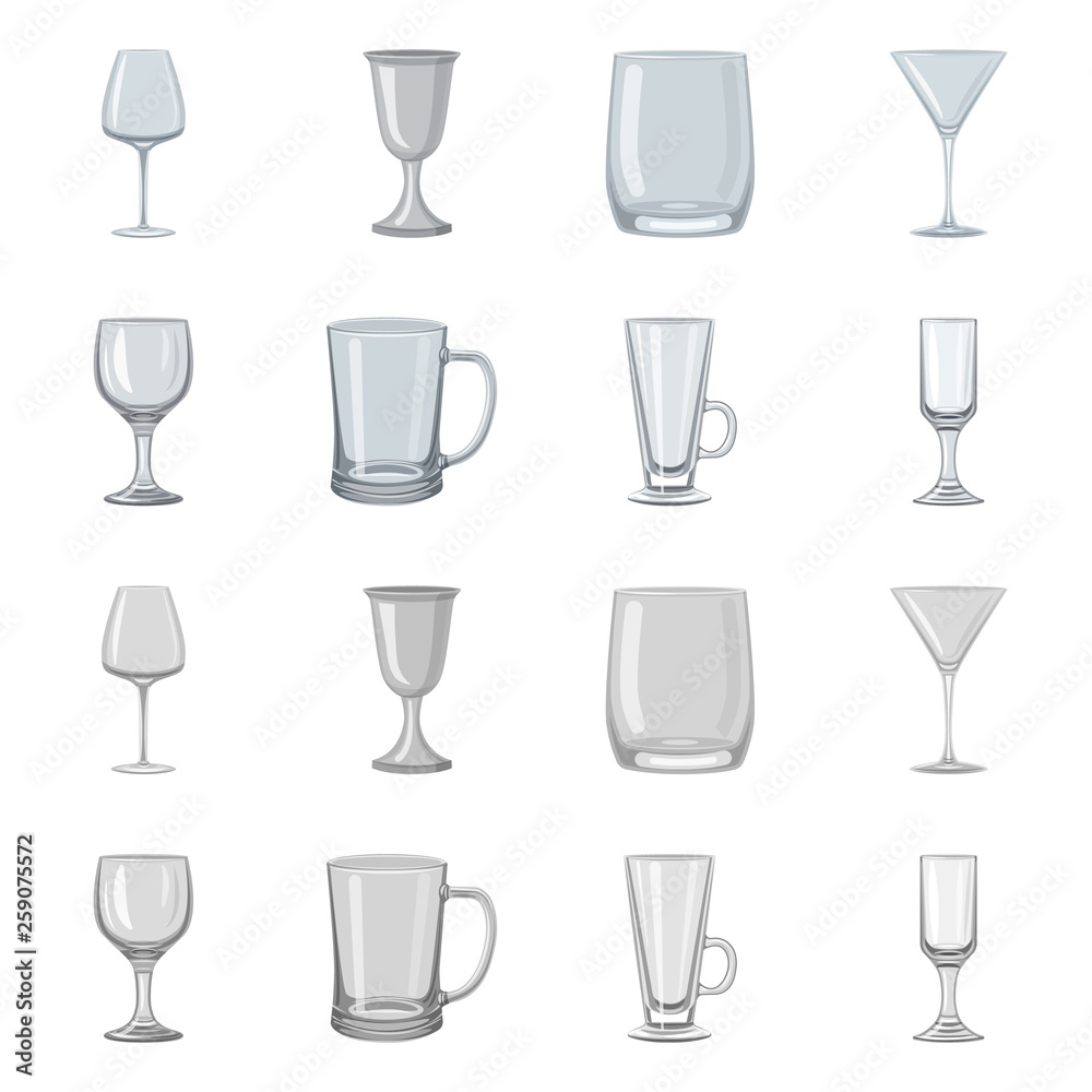 Vector illustration of form and celebration logo. Collection of form and volume stock symbol for web. Vector illustration of form and celebration logo. Collection of form and volume stock symbol for web.