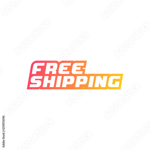 Free shipping icon. Vector illustration