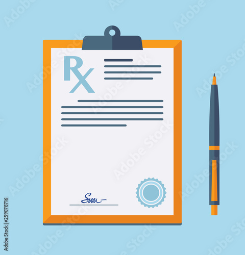 Medical report, Prescription, checkup Icon.