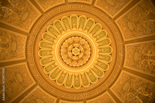 Canvas Print Decorations on a round ceiling