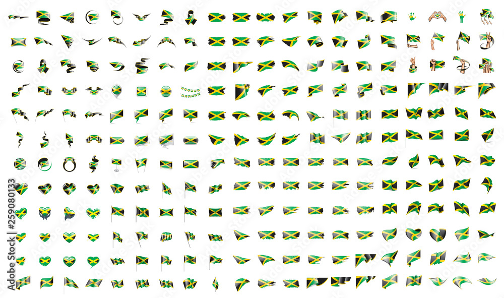 very big collection of vector flags of the Jamaica very big collection of vector flags of the Jamaica