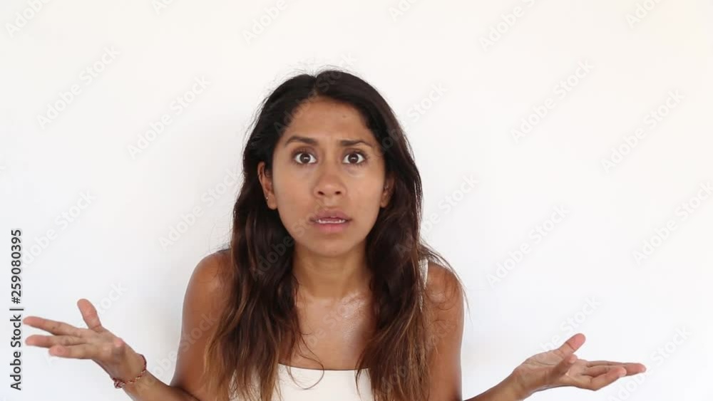 Portrait of young surprised and shocked teen girl. Facial expression concept. Portrait of young surprised and shocked teen girl. Facial expression concept.