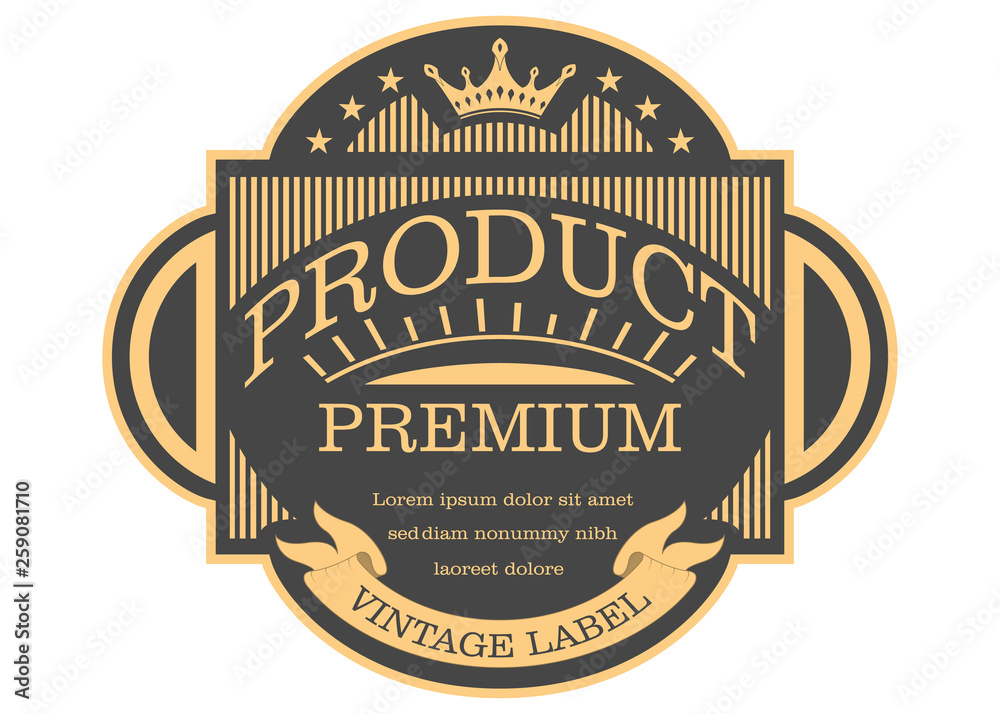 Obraz premium vintage label