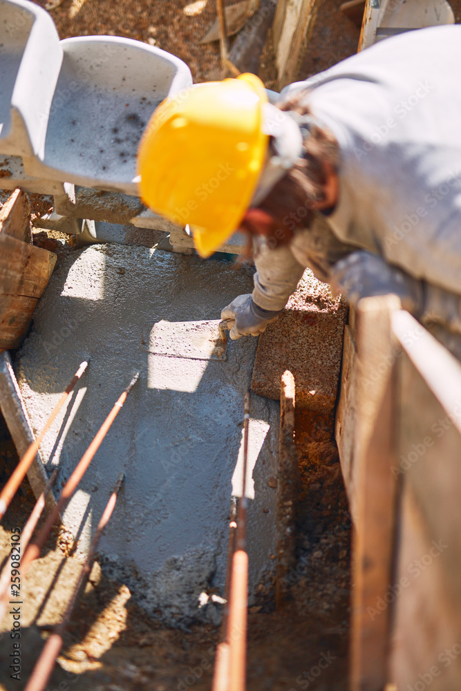 Construction worker on a heavy site doing hard work. Construction worker on a heavy site doing hard work.