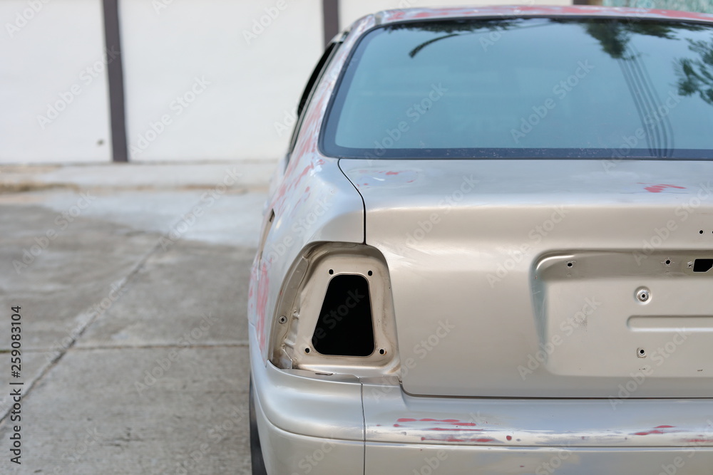 repair body car rubbing scrub texture for new paint color