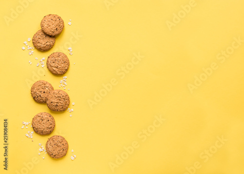 Leinwand Poster Oat Cookies
