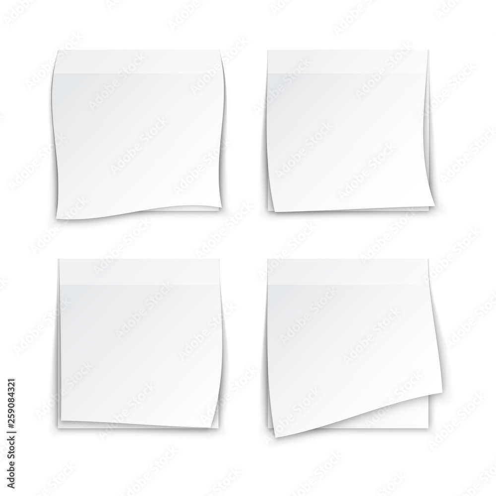 White Paper Post it Notes White Paper Post it Notes