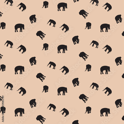 Elephant silhouette pattern...