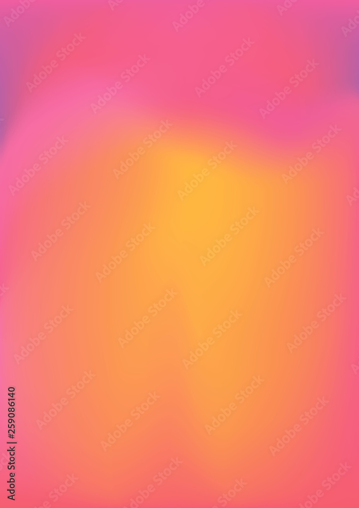 Colorful smooth gradient color. Pastel sweet color with pink, purple, yelloW.  Background Wallpaper Vector. 90s, 80s retro style. Iridescent graphic  template for brochure, banner, wallpaper. EPS 10. Stock Vector | Adobe Stock