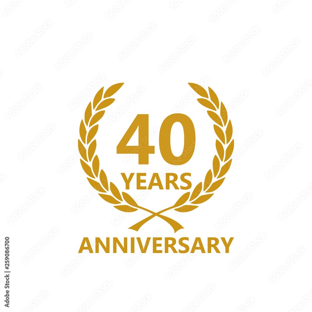 Anniversary icon. Anniversary decoration template Anniversary icon. Anniversary decoration template
