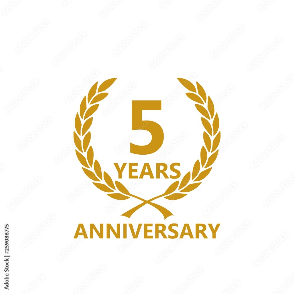 Anniversary icon. Anniversary decoration template Anniversary icon. Anniversary decoration template