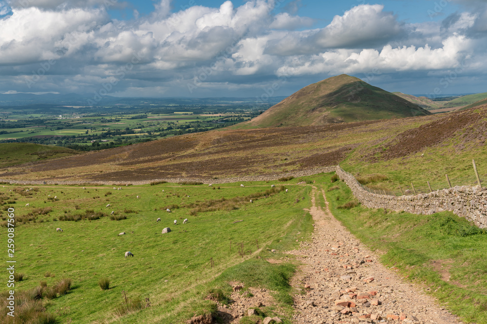 North Pennines landscape, looking at the Dufton Pike in Cumbria, England, UK