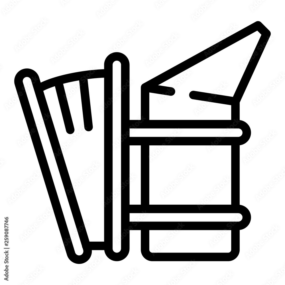 Apiary smoker icon. Outline apiary smoker vector icon for web design isolated on white background Apiary smoker icon. Outline apiary smoker vector icon for web design isolated on white background