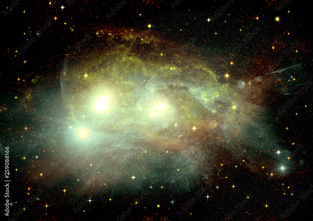 Obraz premium galaxy in a free space