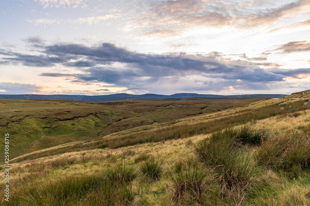North Pennines landscape between Garrigill and Harwood in County Durham, England, UK