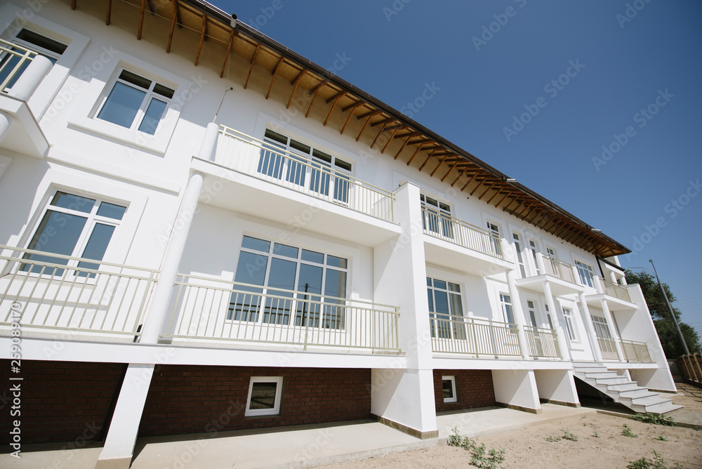 Large two-storey white country house Large two-storey white country house