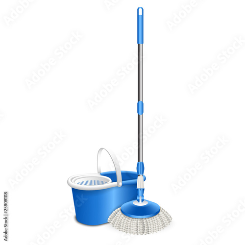 Fotografia Cleaning mop icon