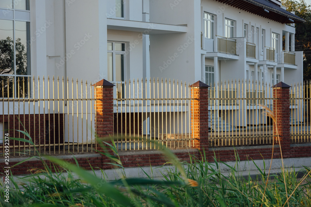 Large two-storey white country house Large two-storey white country house