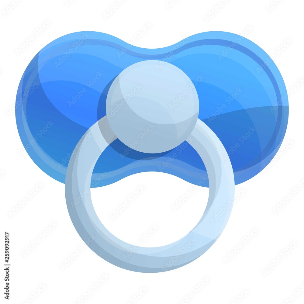 Baby pacifier icon. Cartoon of baby pacifier vector icon for web design isolated on white background Baby pacifier icon. Cartoon of baby pacifier vector icon for web design isolated on white background