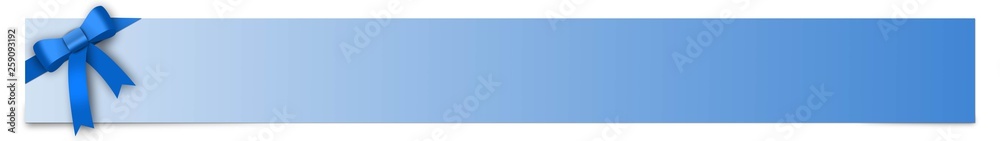 Banner with blue ribbon and place for your text to different occasions Banner with blue ribbon and place for your text to different occasions