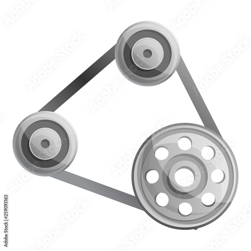 Engine belt icon. Cartoon of engine belt vector icon for web design isolated on white background