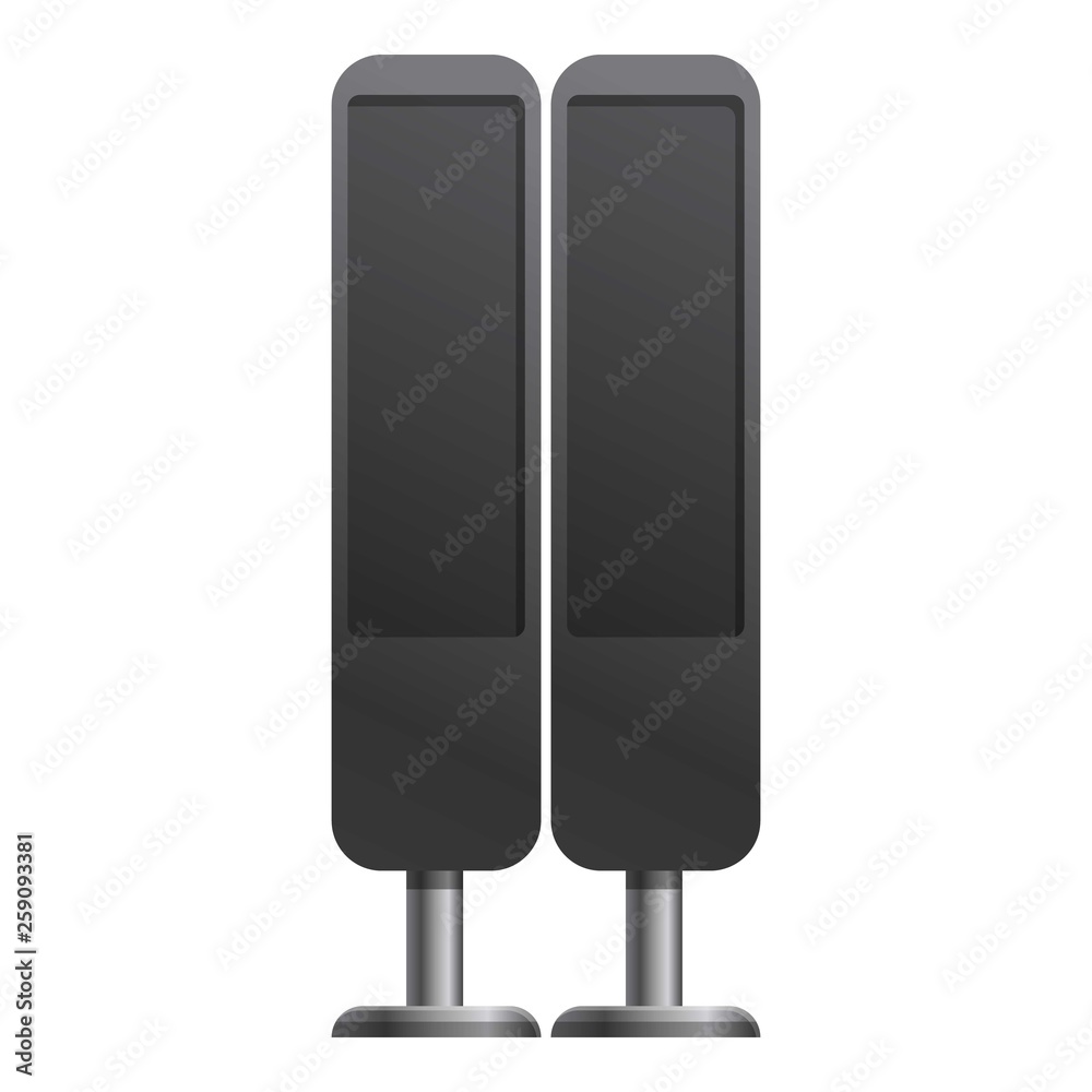 Home cinema speakers icon. Cartoon of home cinema speakers vector icon for web design isolated on white background Home cinema speakers icon. Cartoon of home cinema speakers vector icon for web design isolated on white background