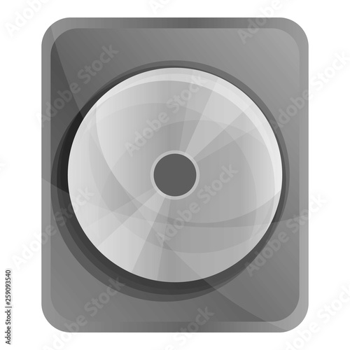 Hard disk icon. Cartoon of hard disk vector icon for web design isolated on white background