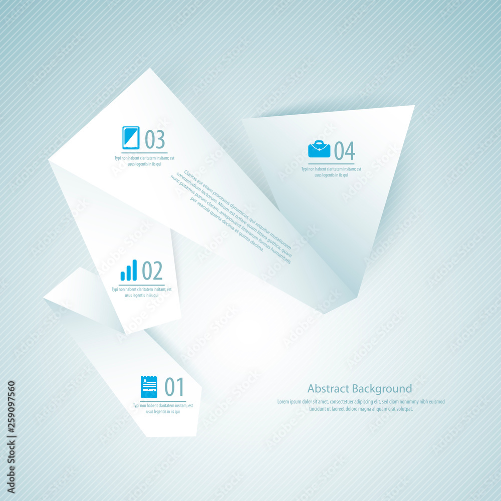 Abstract paper background. Vector illustration for your business presentation