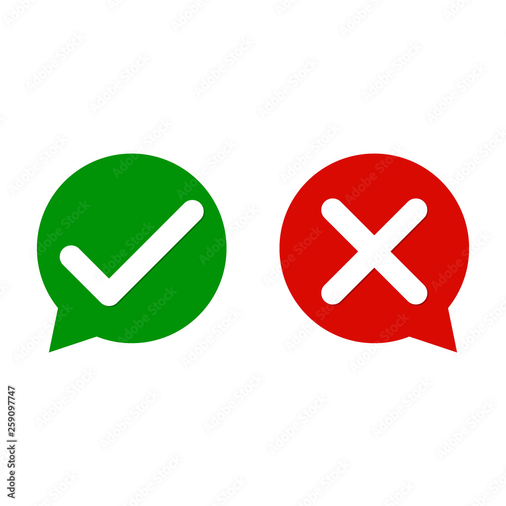 Checkmark and Cross Icons.EPS 10 Checkmark and Cross Icons.EPS 10