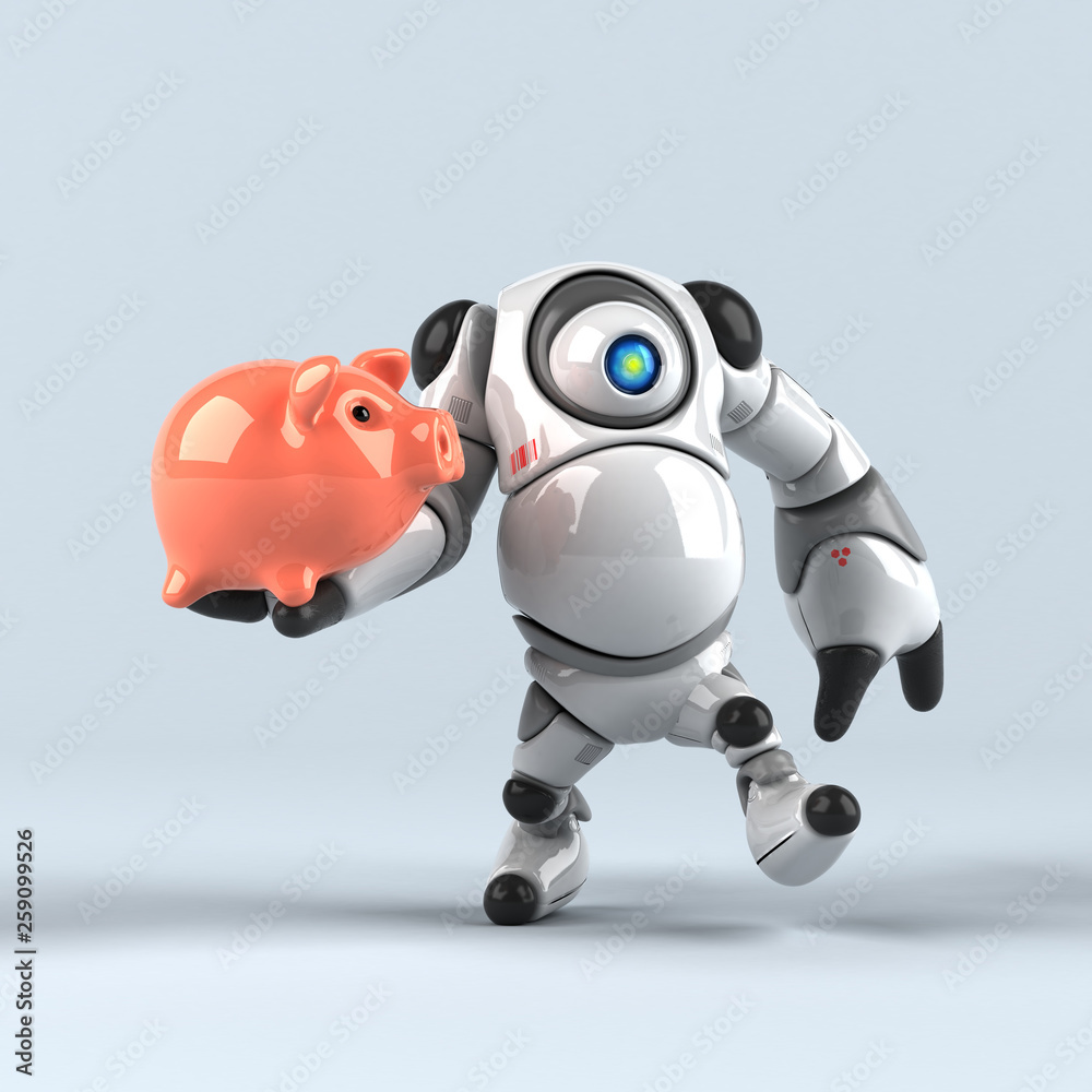 Big robot - 3D Illustration Big robot - 3D Illustration