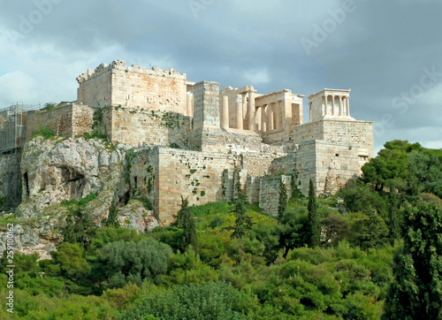 Incredible View of the Acropolis of Athens as Seen from Areopagus Hill, Athens, Greece