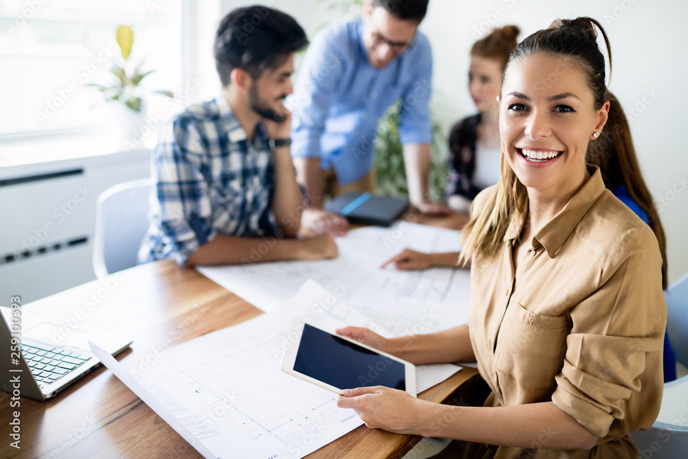 Picture of beautiful young woman in business Picture of beautiful young woman in business