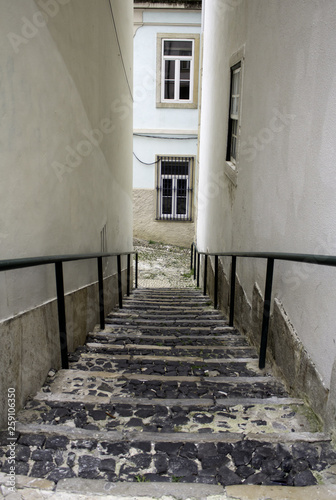 Alley with stairs lisbon