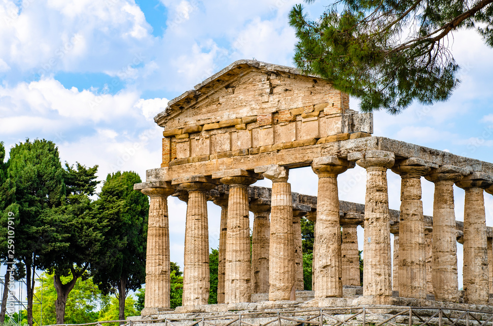 Temple of Athena at Paestum was an ancient Greek city in Magna Graecia