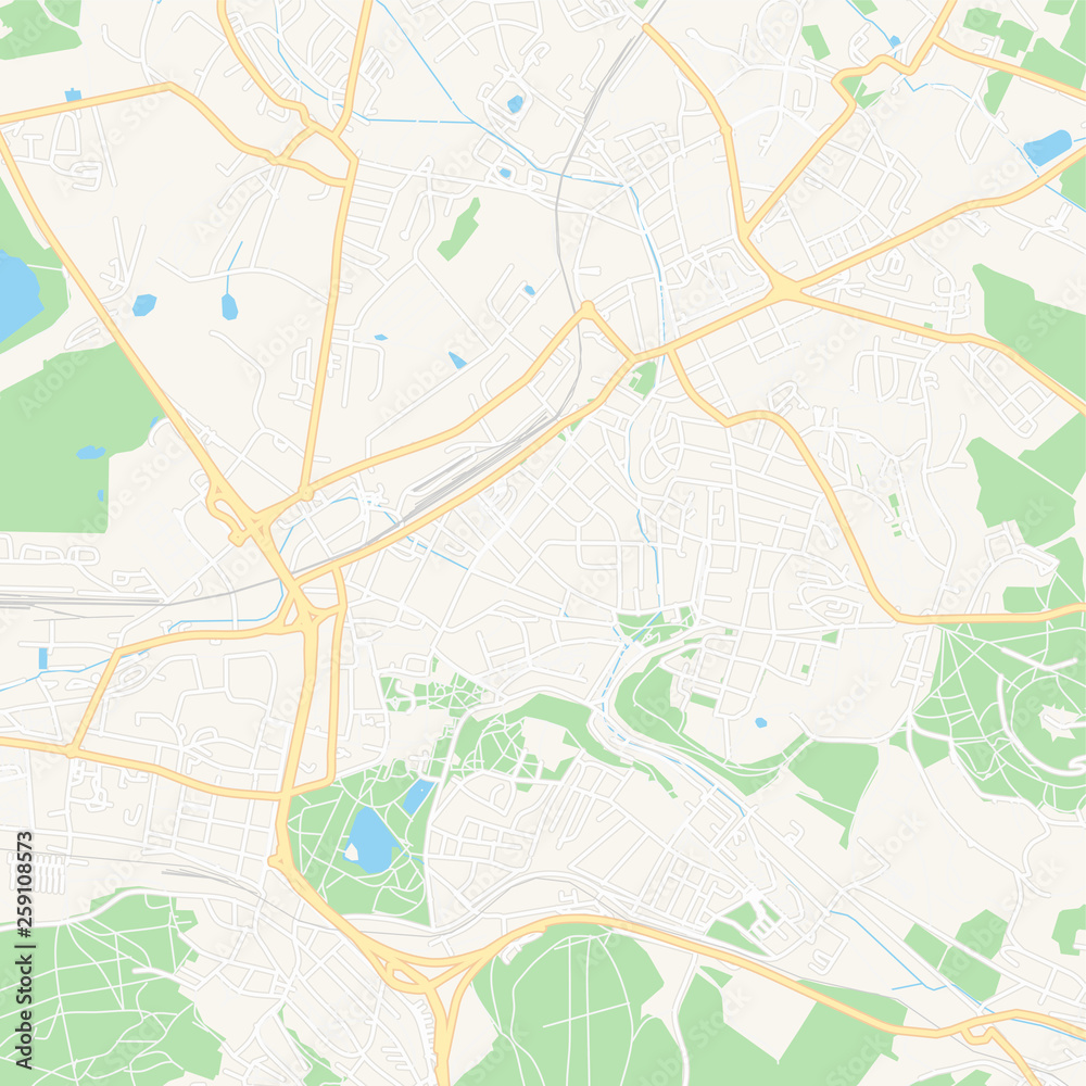  Teplice, Czechia printable map