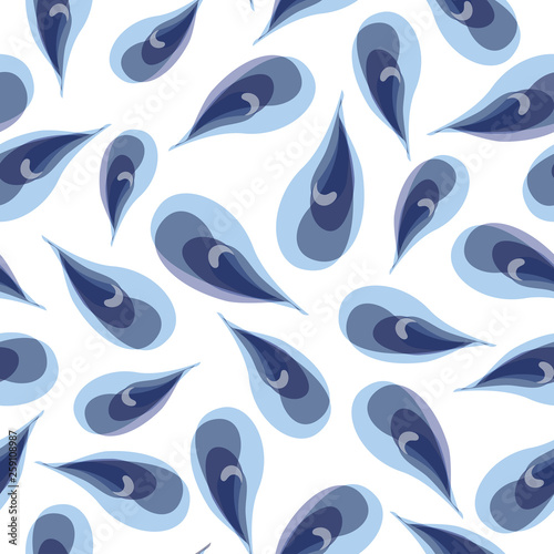 Abstract Petal Pattern Water Drops.