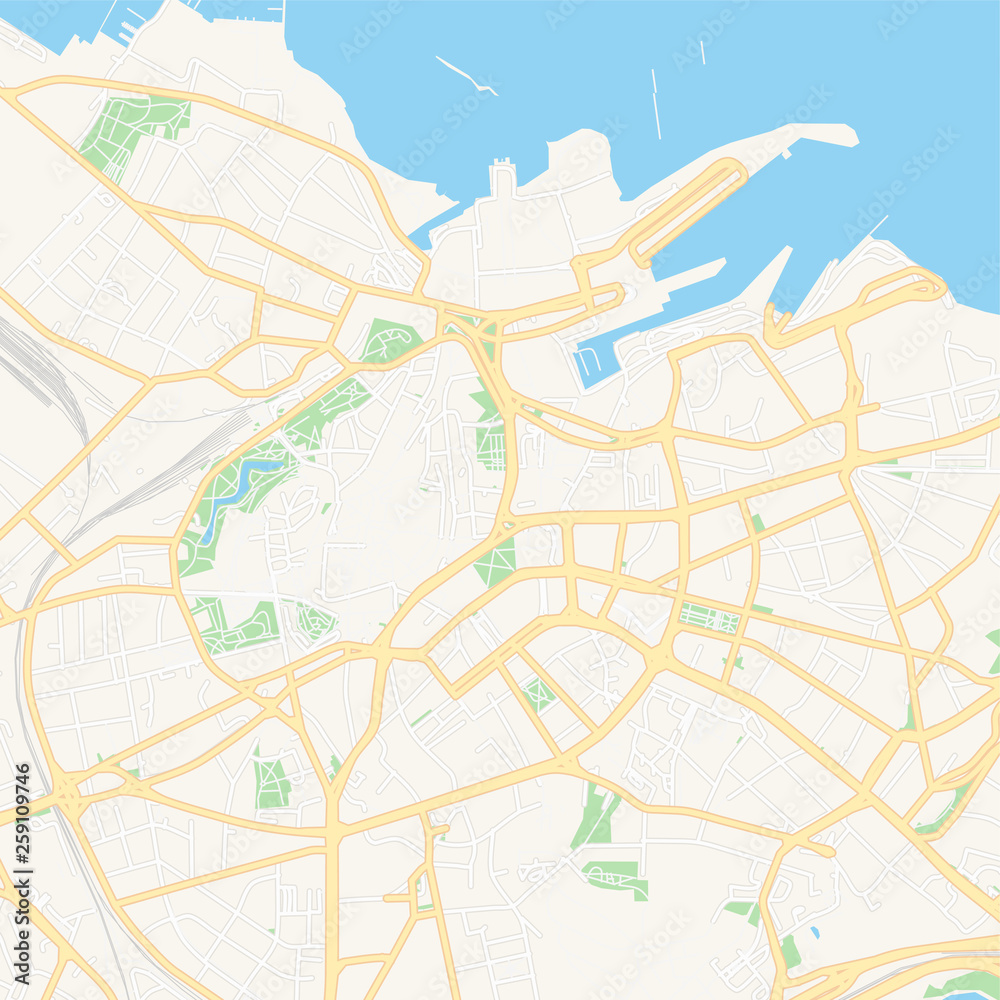 Tallinn, Estonia printable map