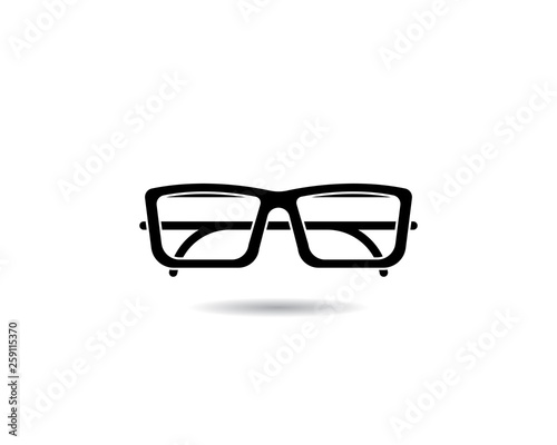Glasses logo design vector icon 
