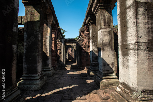 Phimai Historical park   historical park and ancient castle in Nakhon Ratchasima  Thailand.