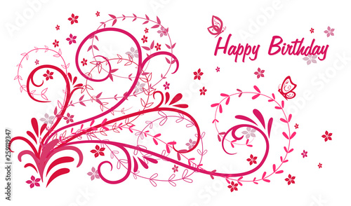Canvas Print Birthday card