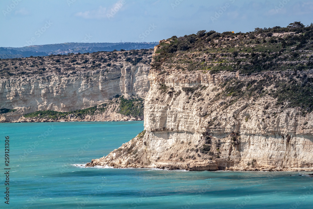 Cliffs at Kourion, Cyprus
