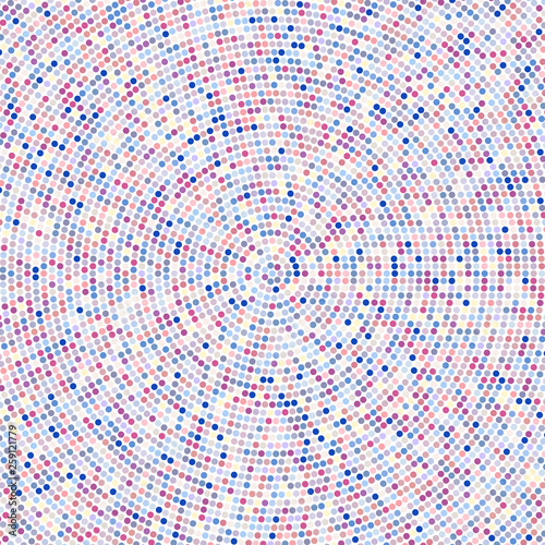 Mosaic of colored circles