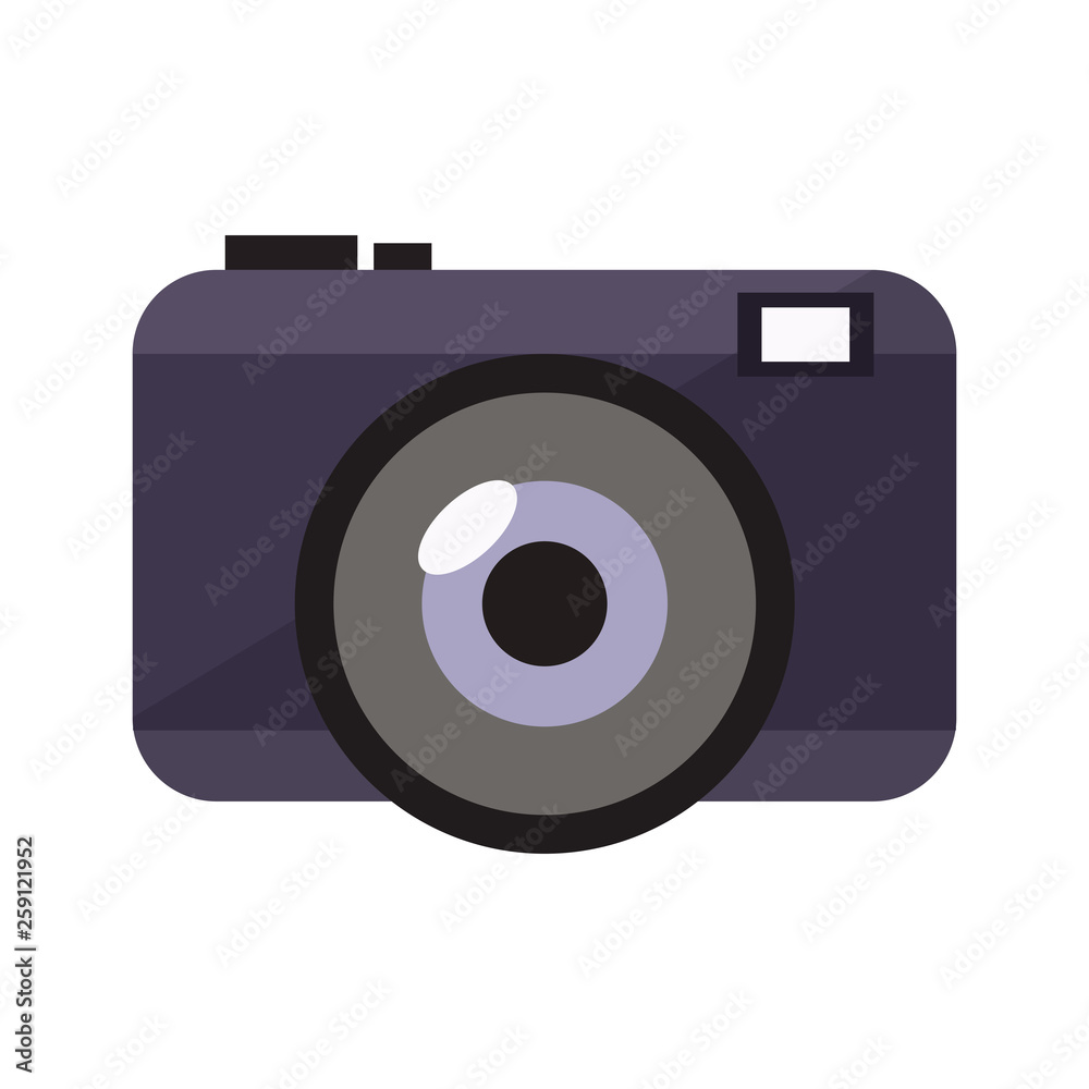 Photographic camera symbol isolated Photographic camera symbol isolated